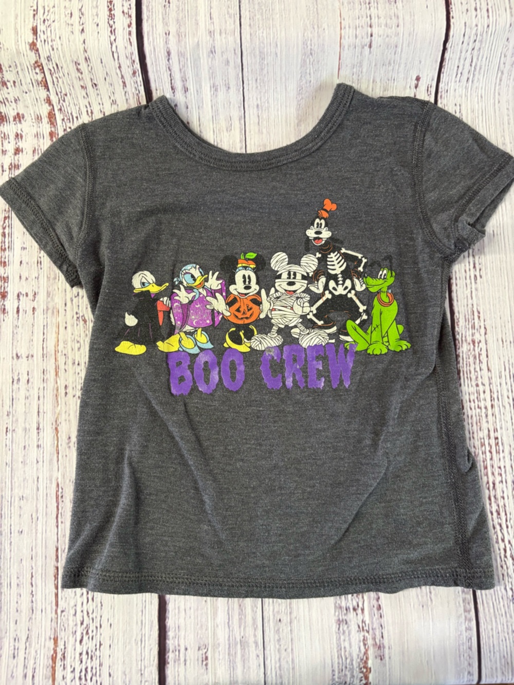 Disney Gray 'Boo Crew' Halloween Character Graphic Tee